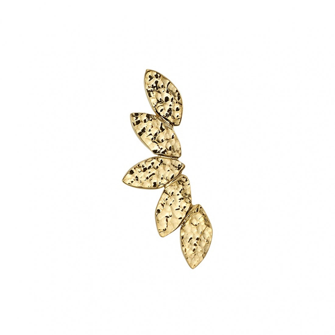 BVLA Flat Serenity Hammered Gelbgold Threaded
