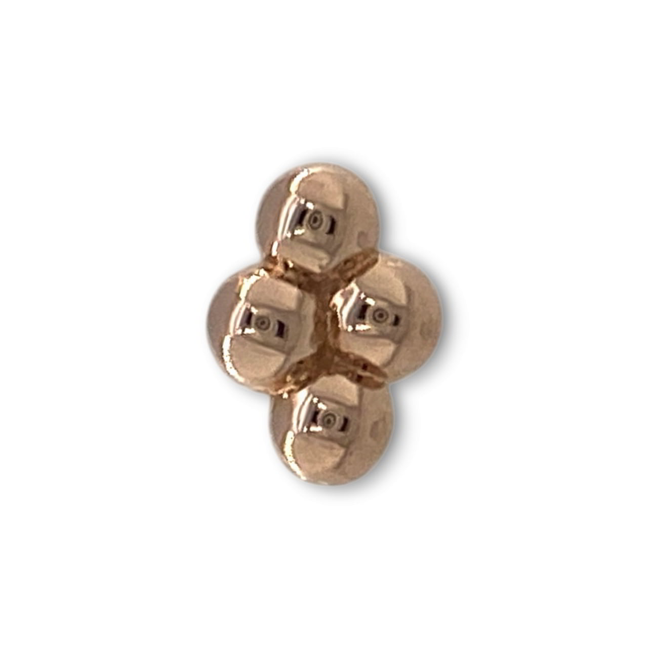BVLA Quad Bead Cluster Rosegold Threadless