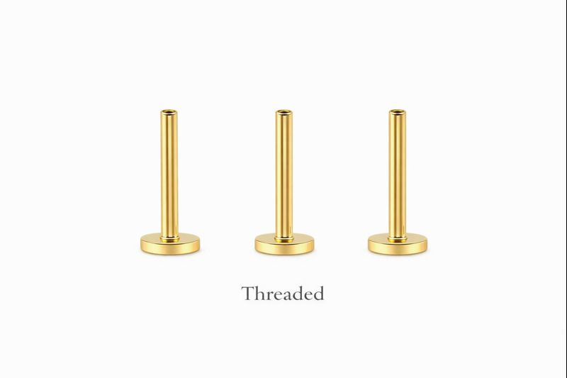 BVLA Labret 1.2 mm Gelbgold Threaded