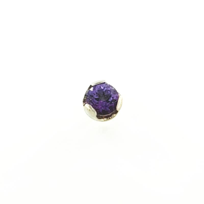 Anatometal Prong 2.5 mm Weißgold Violac Topaz Threadless