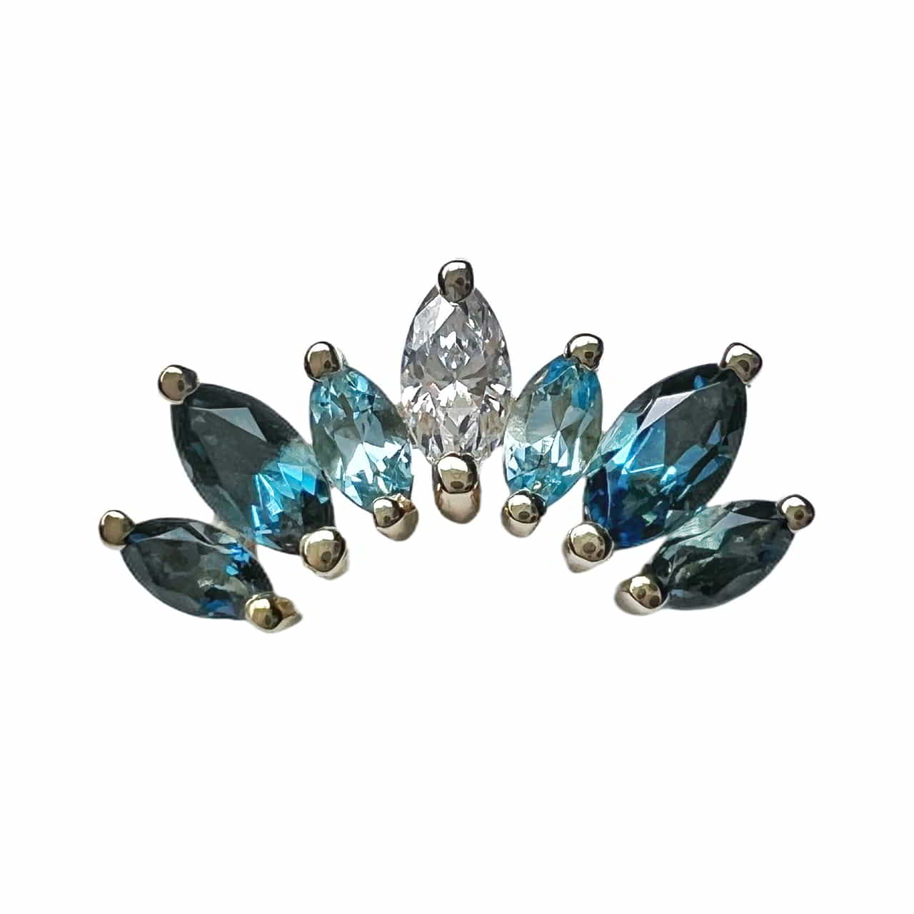 BVLA Athena Blue Gradient Gelbgold Threaded