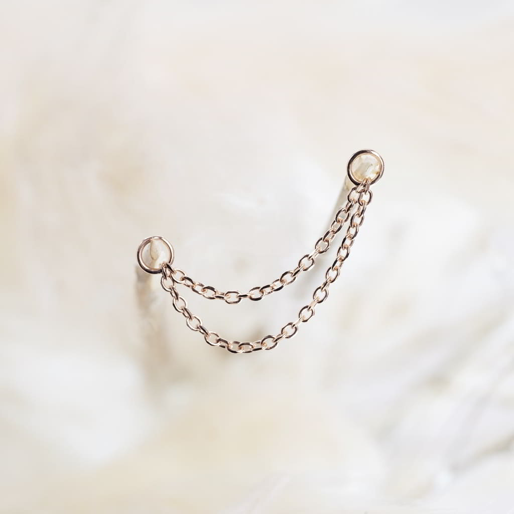 SevenFiveZero The Double Wolf 18k Rosegold