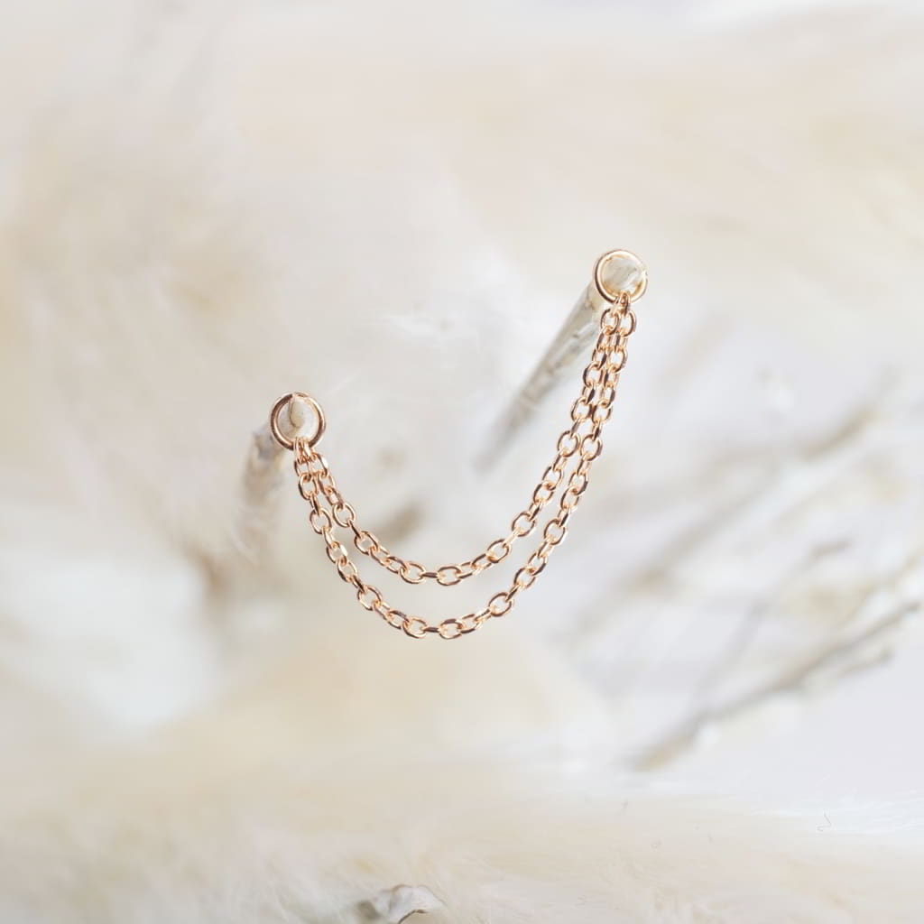 SevenFiveZero The Double Wolf 18k Rosegold