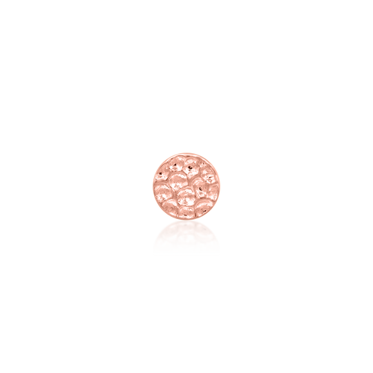 Junipurr Hammered DiskRosegold Threadless