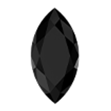 Anatometal Marquise Bezel Weißgold Black Threadless