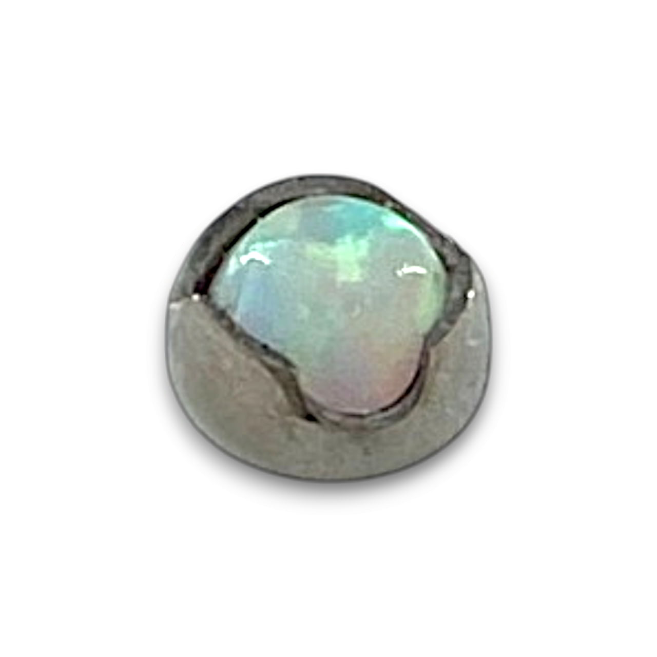 Anatometal Titan Prong Aufsatz White Opal Threaldess