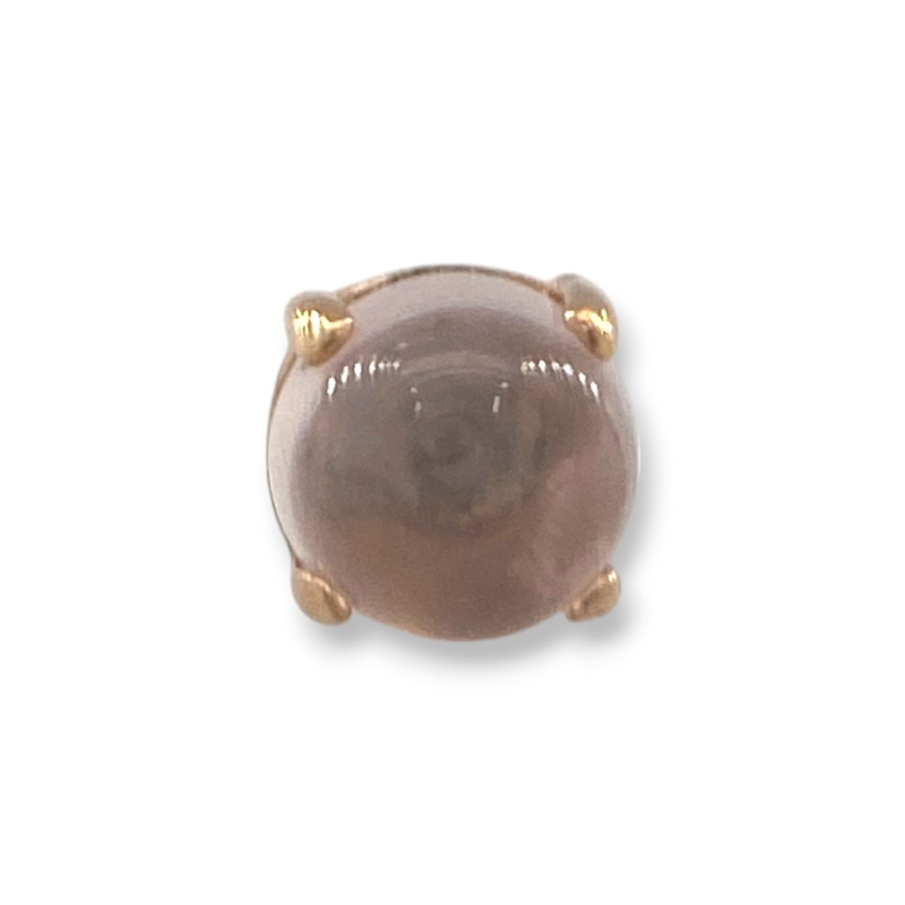Anatometal Ziana Rose Quartz Cab Gelbgold Threadless