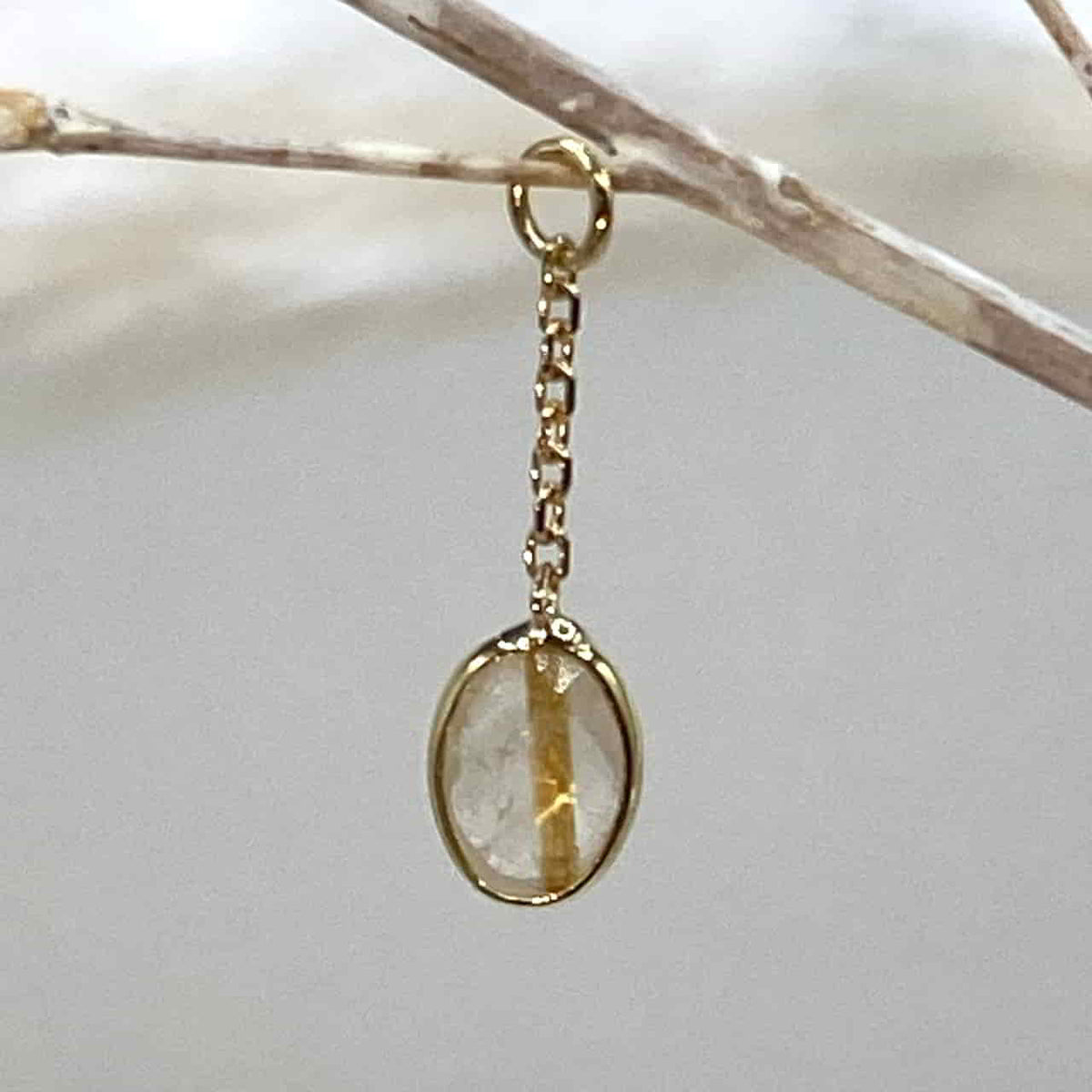 SevenFiveZero The Swan 18k Rutilated Quartz