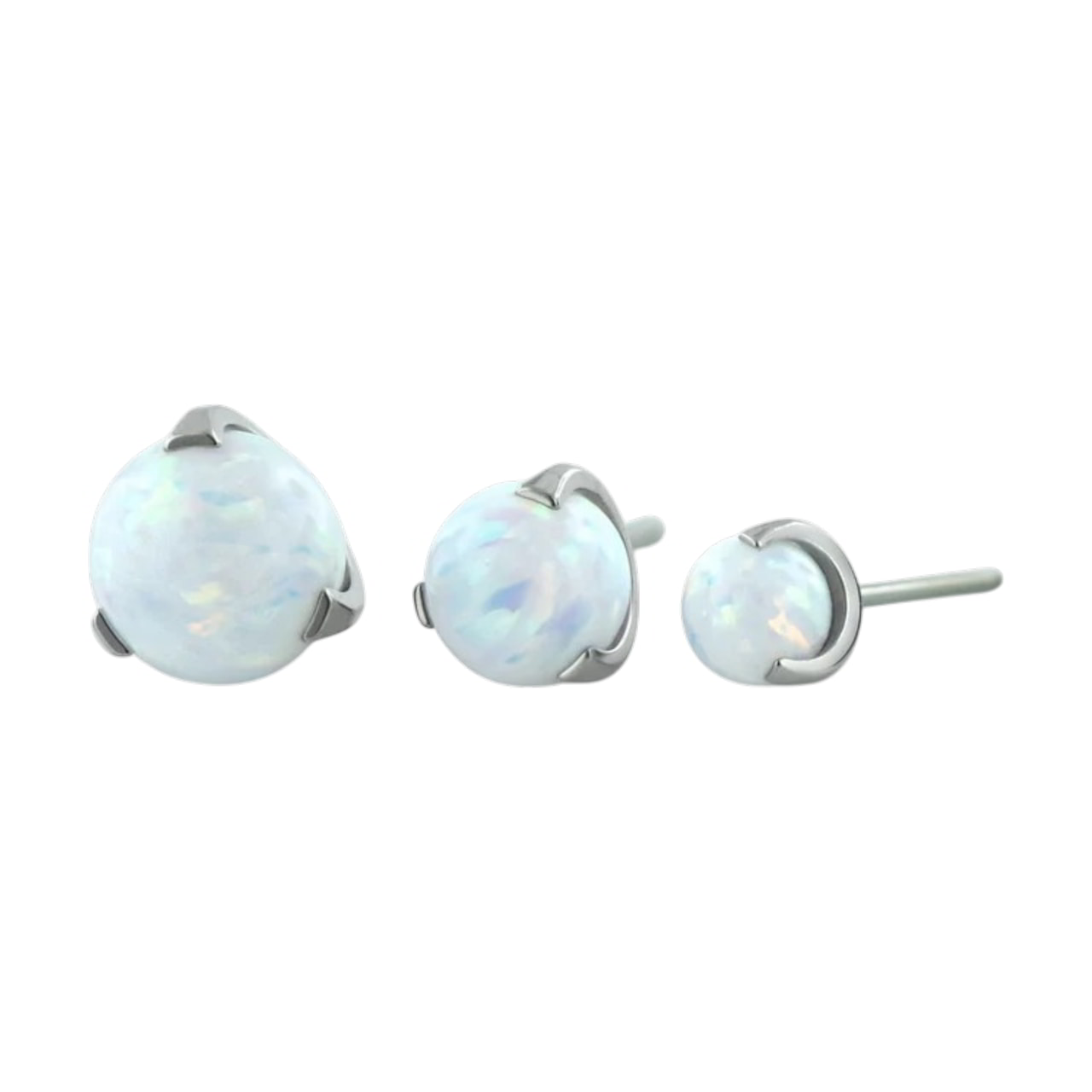 NeoMetal Titan Sphrere White Opal Threadless