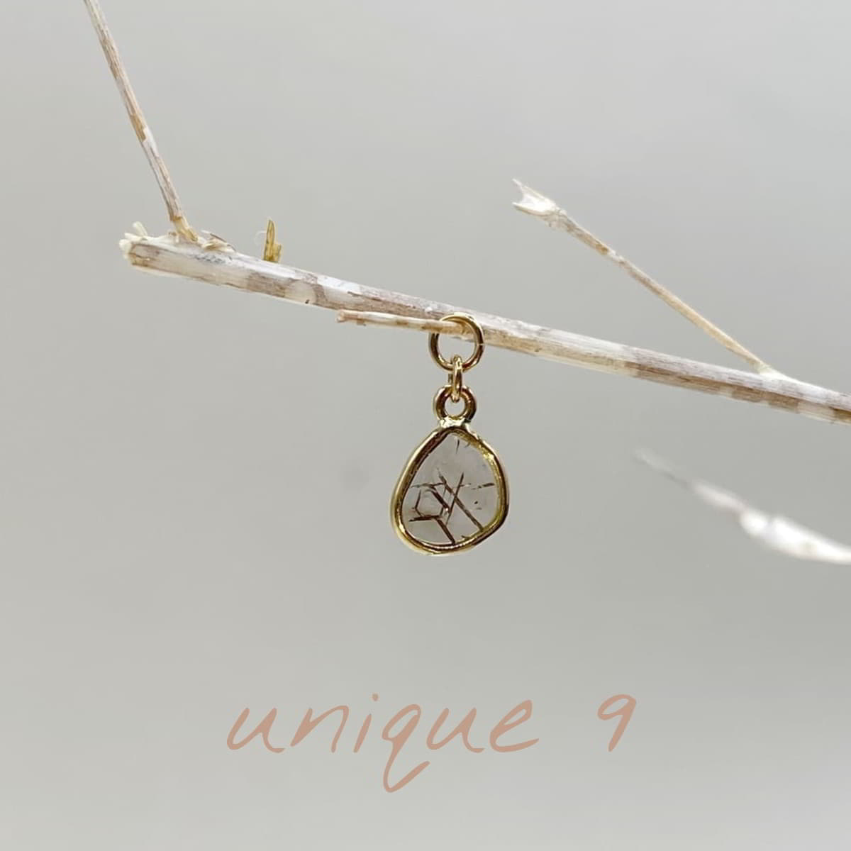 SevenFiveZero The Tern – Salt & Pepper Diamond Slice – Unikat – 18k Gelbgold