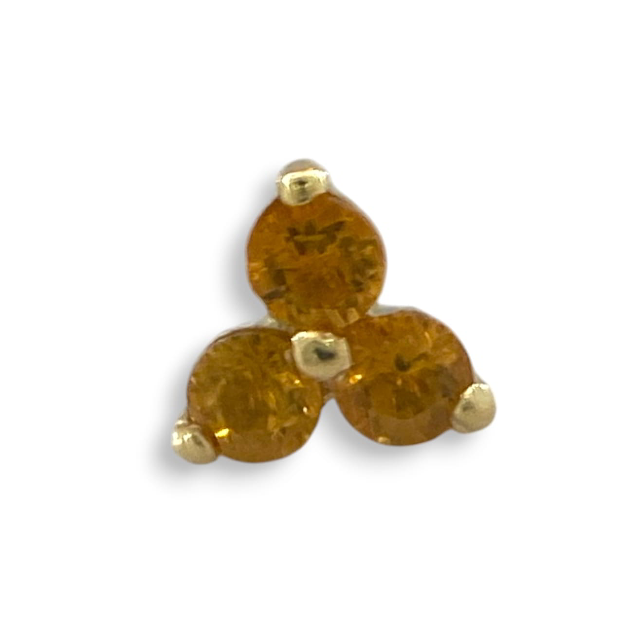 Anatometal Trio Citrine Gelbgold Threadless