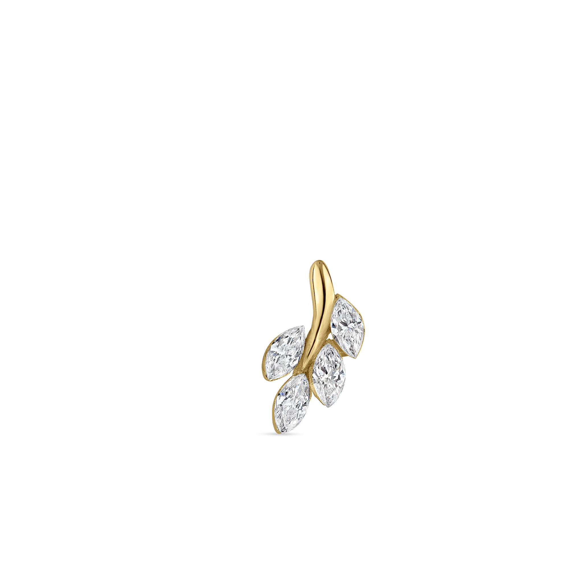 Maria Tash Diamond Vine Stecker Gelbgold