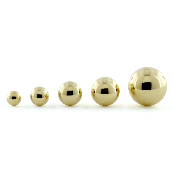 NeoMetal 18k Gold Ball Aufsatz Gelbgold Threadless