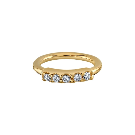 BVLA 5 Diamond Seamless Ring 1,0 x 8 mm Gelbgold