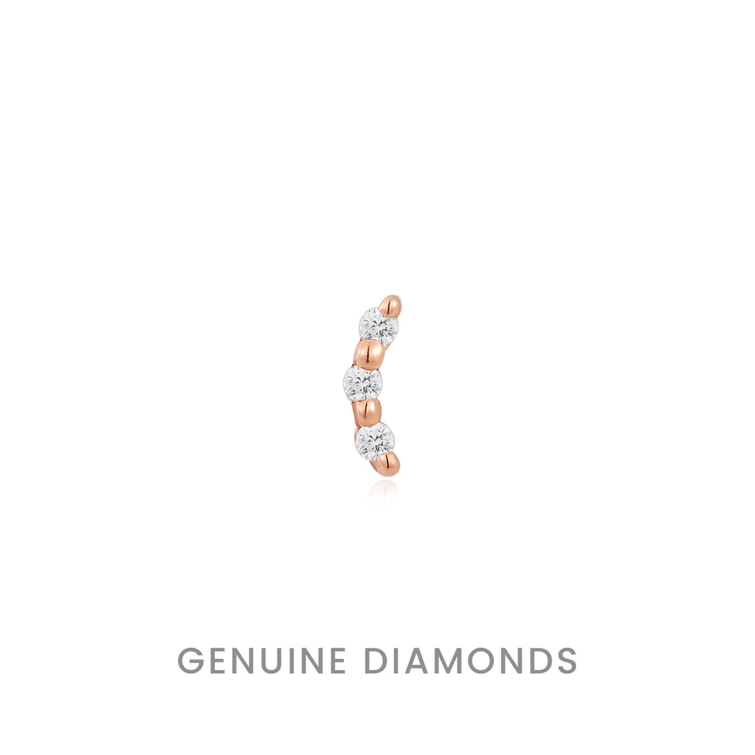 Ember Bitsy Diamond Rosegold Threadless