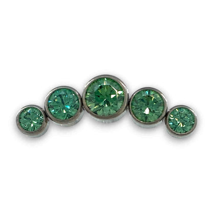 NeoMetal Cluster Titan 5 Gem Green Threadless