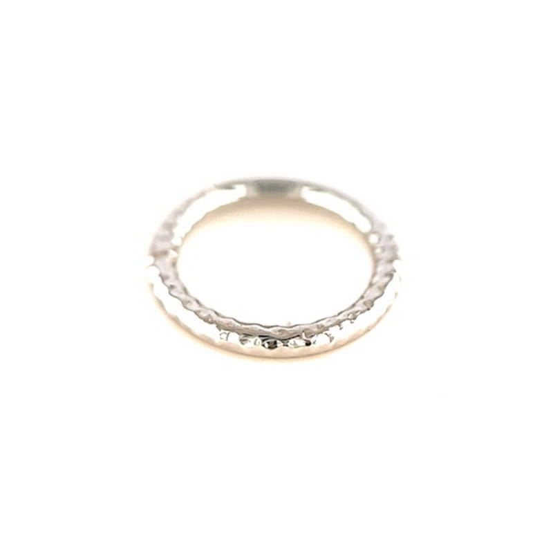 BVLA Seamless Ring Hammered Finish 8mm Gelbgold