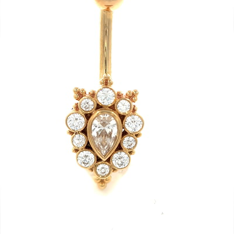 BVLA Lucy Navel Gelbgold Crystal