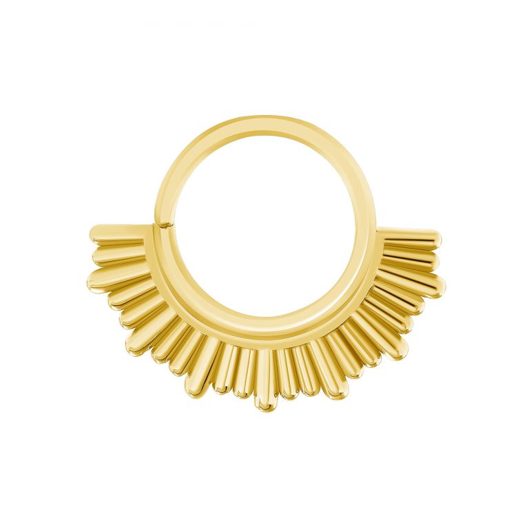 NorVoch Queenbey Seamless Ring 14k Gelbgold