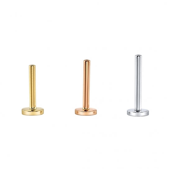 BVLA Labret 1.2 mm Weißgold Threaded