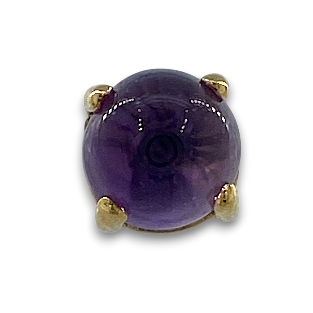 Anatometal Ziana Amethyst Gelbgold Threadless
