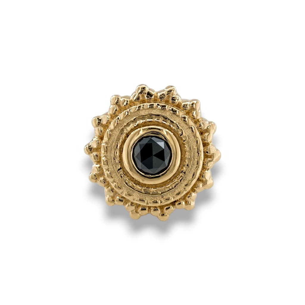 BVLA Afghan Gelbgold Black Diamond Threadless