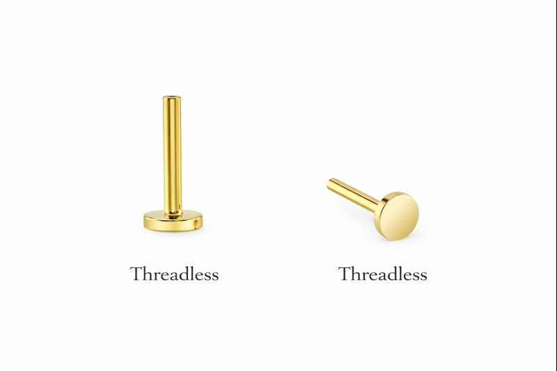 BVLA Labret 1,0mm Gelbgold Threadless