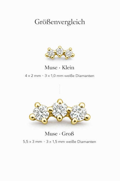 BVLA Muse Diamond Large Gelbgold Threadless