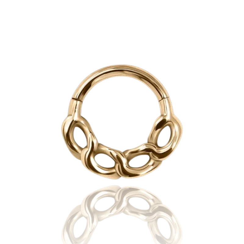 CUBAINE FLAT 1.2 x 8 mm 18k Clicker Gelbgold