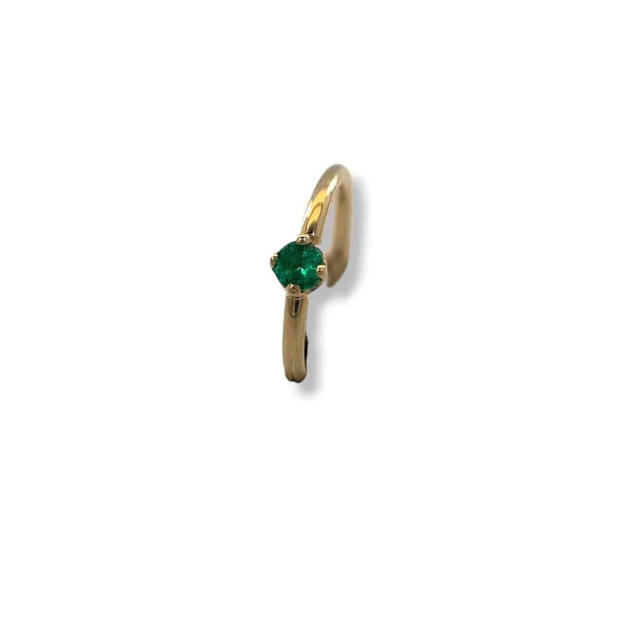 BVLA 2mm Emerald Prong Seamless Ring 1,0mm Gelbgold