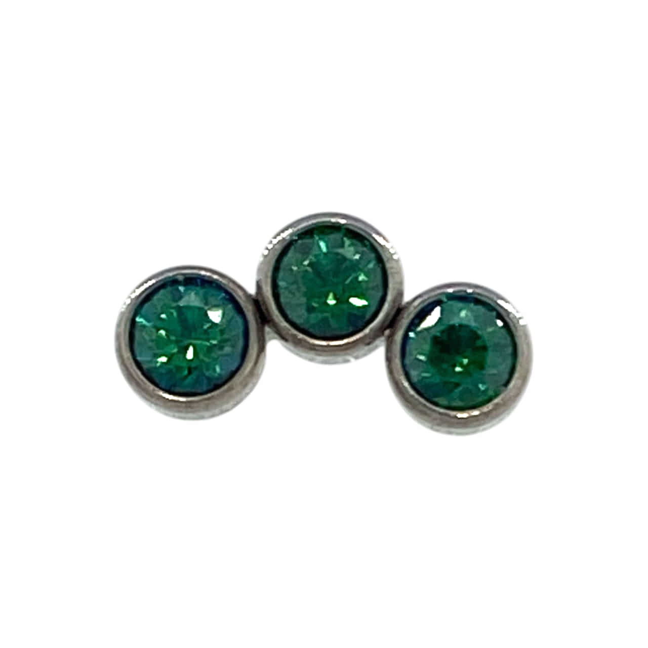 NeoMetal Titan Petit Cluster Bezel Set Emerald Threadless