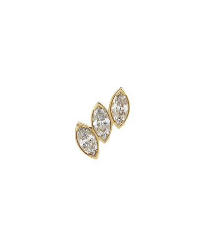 Anatometal Fanfare End 3 Crystal Gelbgold Threadless