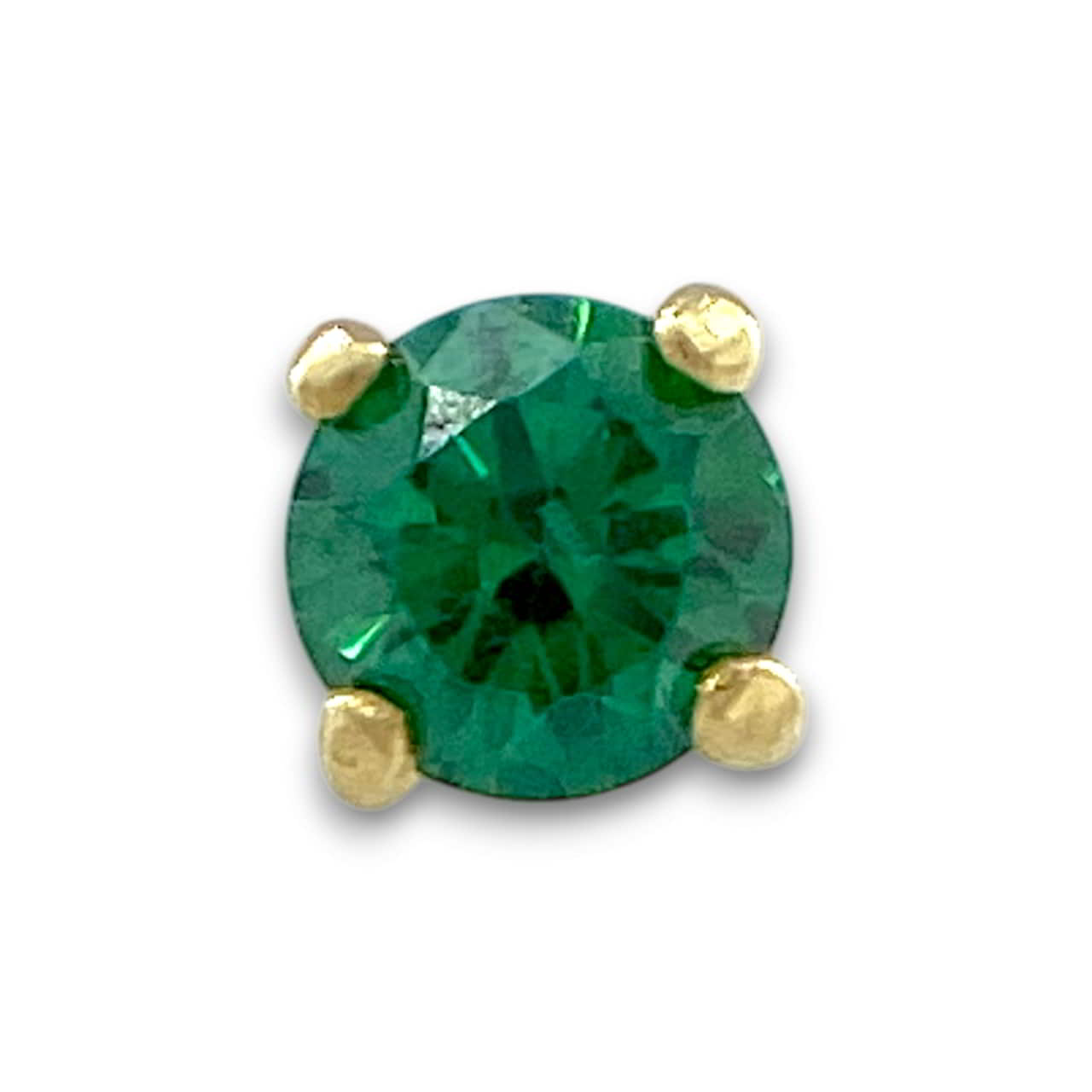 Anatometal Tiffany Gelbgold Green 3mm Threadless