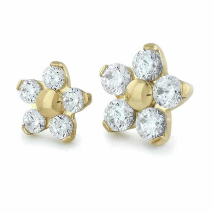 NeoMetal 18kt Flower Aufsatz Gelbgold Threadless