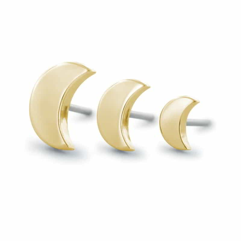 NeoMetal 18kt Mond Aufsatz Gelbgold Threadless