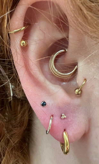 Maria Tash Hiranya Clicker 9.5mm Gelbgold