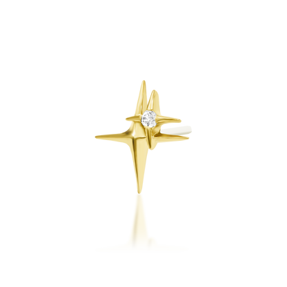 Junipurr Jewelry 11:11 CZ Gelbgold Threadless