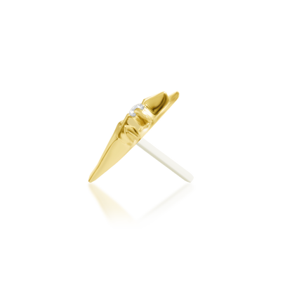 Junipurr Jewelry 11:11 CZ Gelbgold Threadless