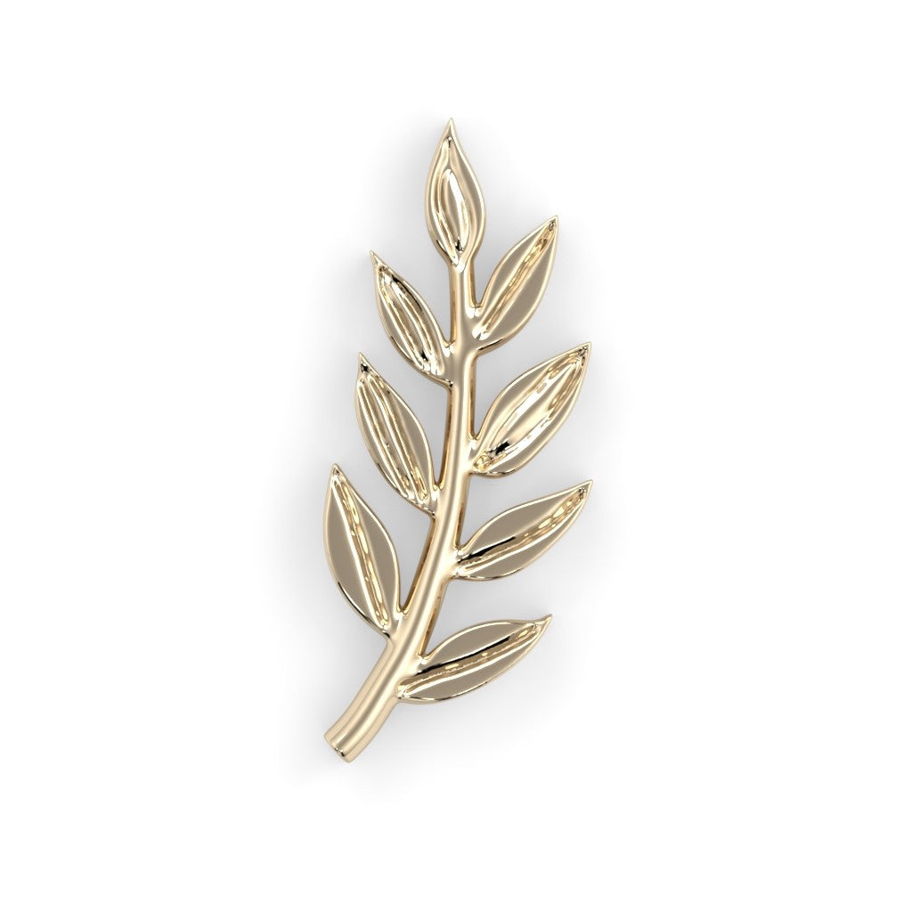 Athena Olive Branch Gelbgold Threadless