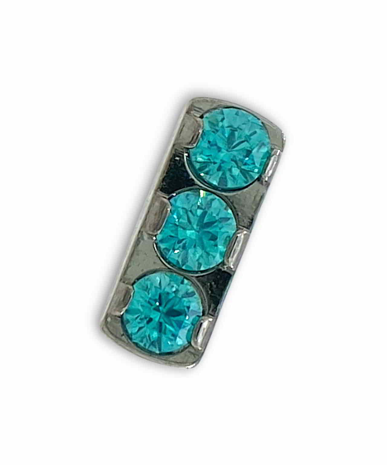 NeoMetal Titanium Gem Bar End Mint Green Threadless
