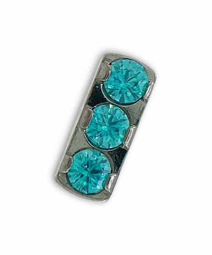 NeoMetal Titanium Gem Bar End Mint Green Threadless