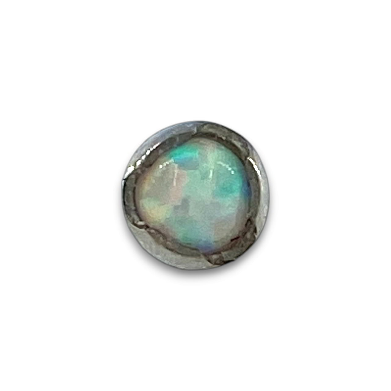 Anatometal Titan Prong Aufsatz White Opal Threaldess