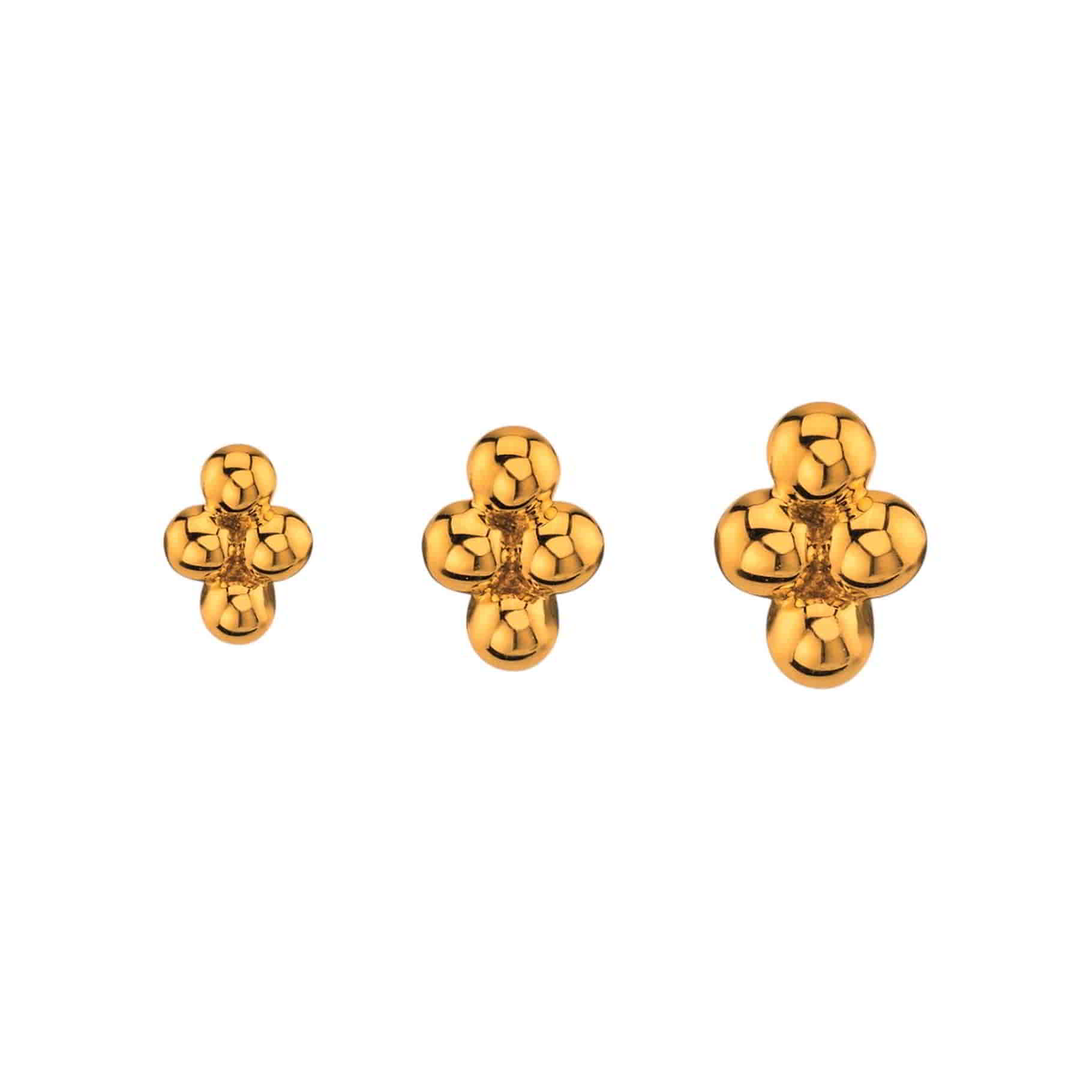 BVLA Quad Bead Cluster Rosegold Threadless