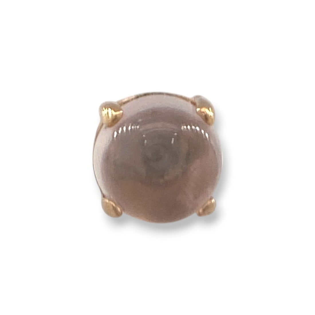 Anatometal Ziana Rose Quartz Cab Gelbgold Threadless