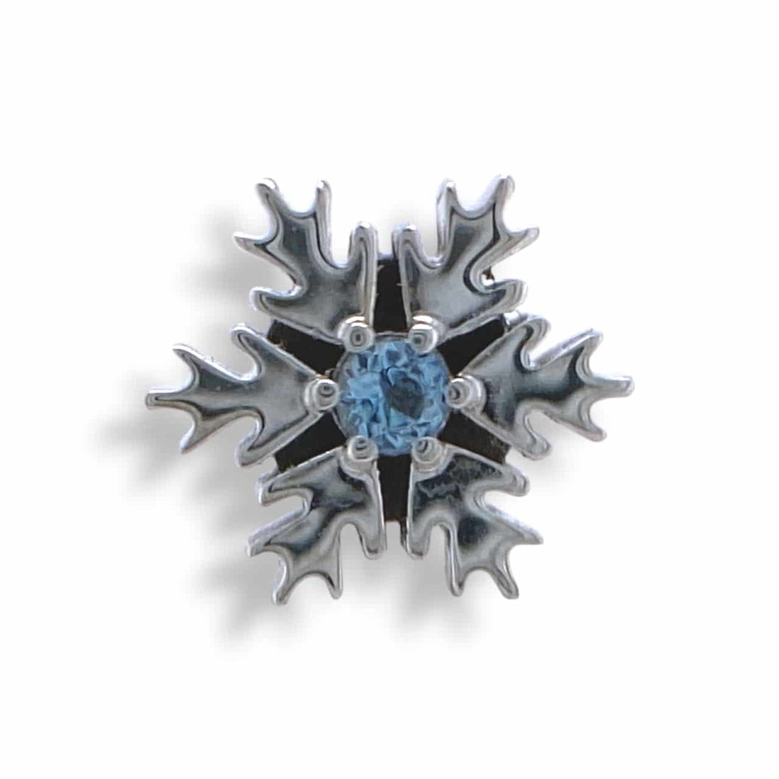 BVLA Snowflake Weißgold Aquamarine Threadless