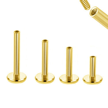 NorVoch Threaded Labret 1.2 mm Gelbgold