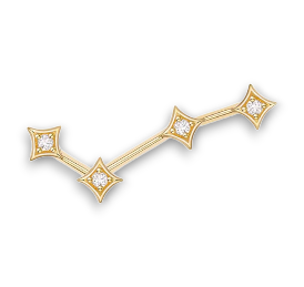 Astera 4 Diamond Gelbgold Threadless