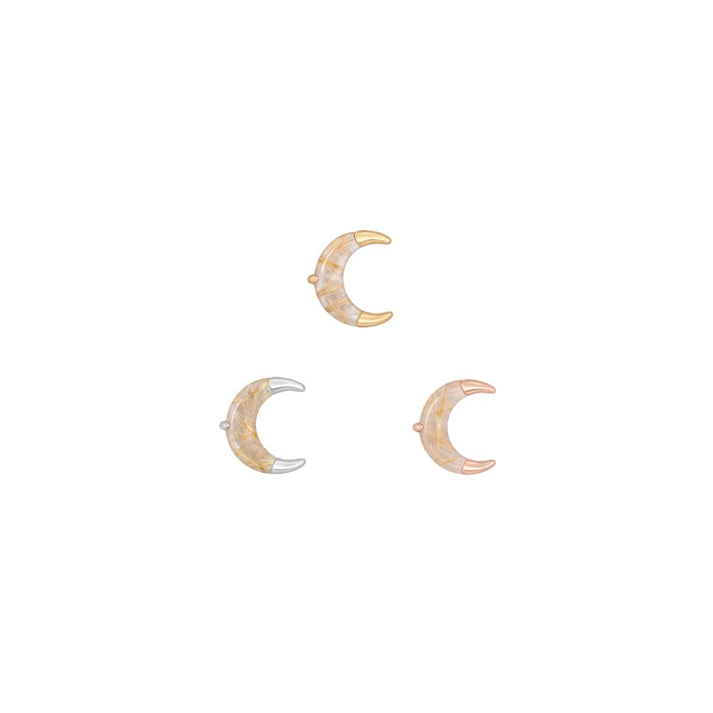 Buddha Witching Hour Rutilated Quartz Gelbgold Threadless