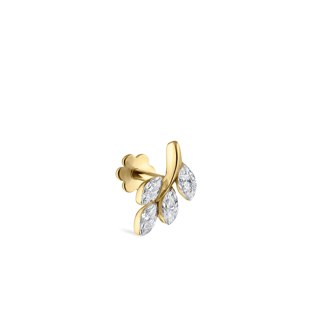 Maria Tash Diamond Vine Stecker Gelbgold