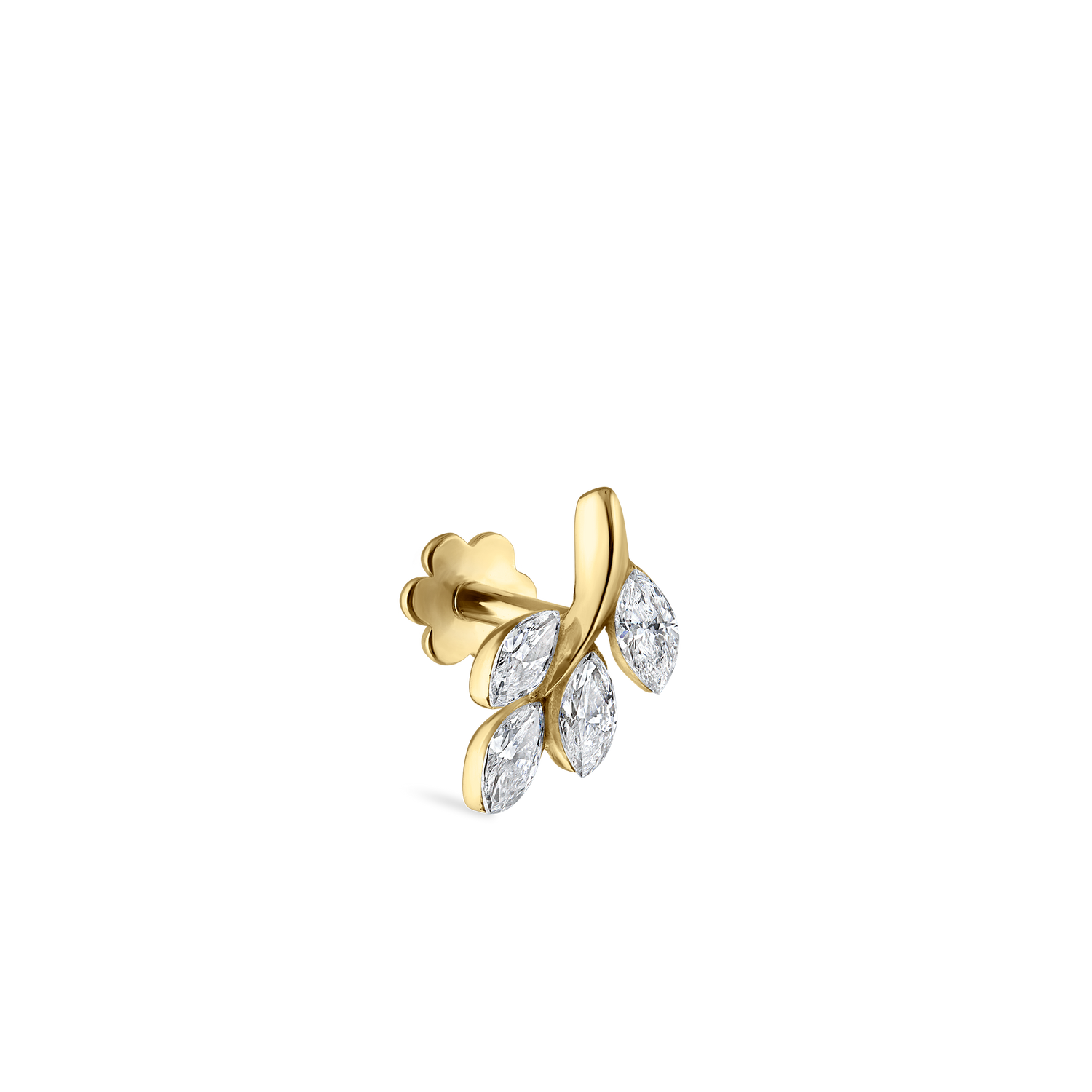 Maria Tash Diamond Vine Stecker Gelbgold